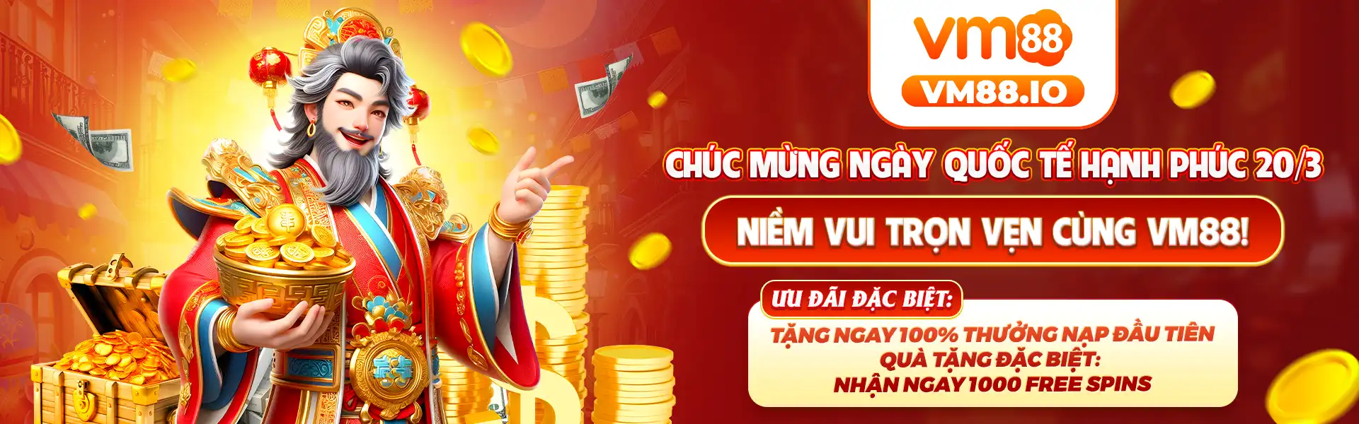 chúc mừng ngày quốc tế hạnh phúc cùng vm88