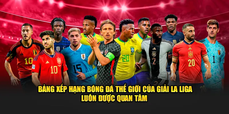 Bảng xếp hạng bóng đá thế giới của giải La Liga luôn được quan tâm